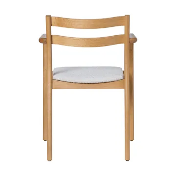Boda karmstol - Polstret sete rugged bouclé, natural-off-white - Ferm Living