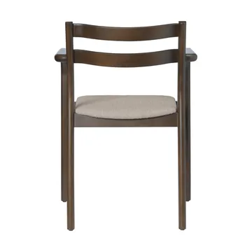 Boda karmstol - Polstret sete soft bouclé, dark stained beech-natural - Ferm Living