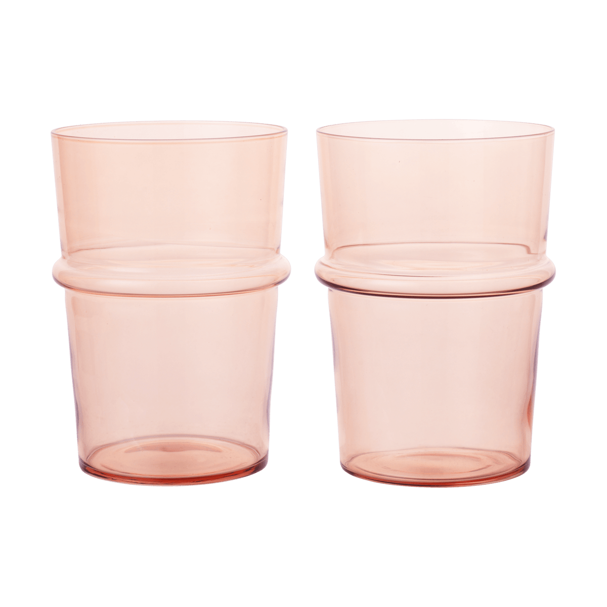 Ferm Living Boya drikkeglass høyt 45 cl 2-pakn. Blush