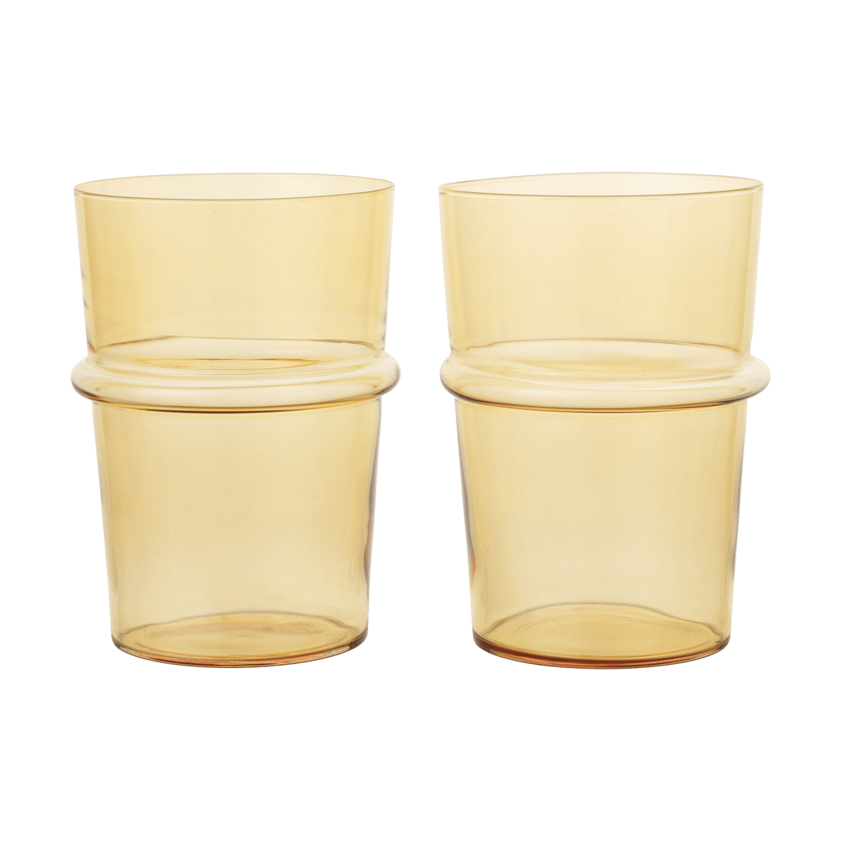 Ferm Living Boya drikkeglass høyt 45 cl 2-pakn. Yellow