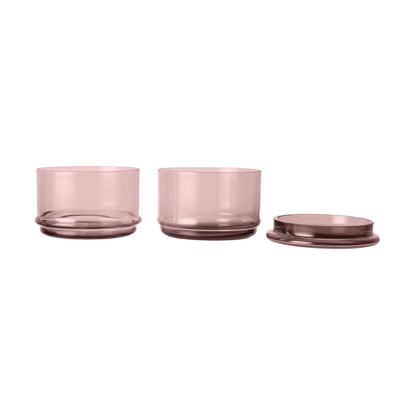 Boya stablbare bokser, 2 deler, mauve Ferm Living