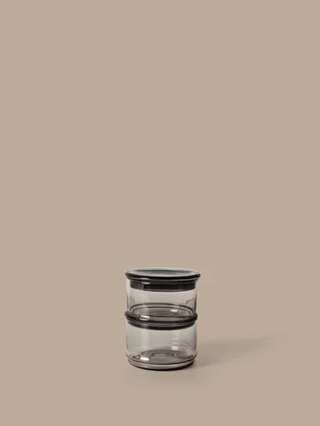 Boya stablbare bokser - 2 deler, smoked grey - Ferm Living