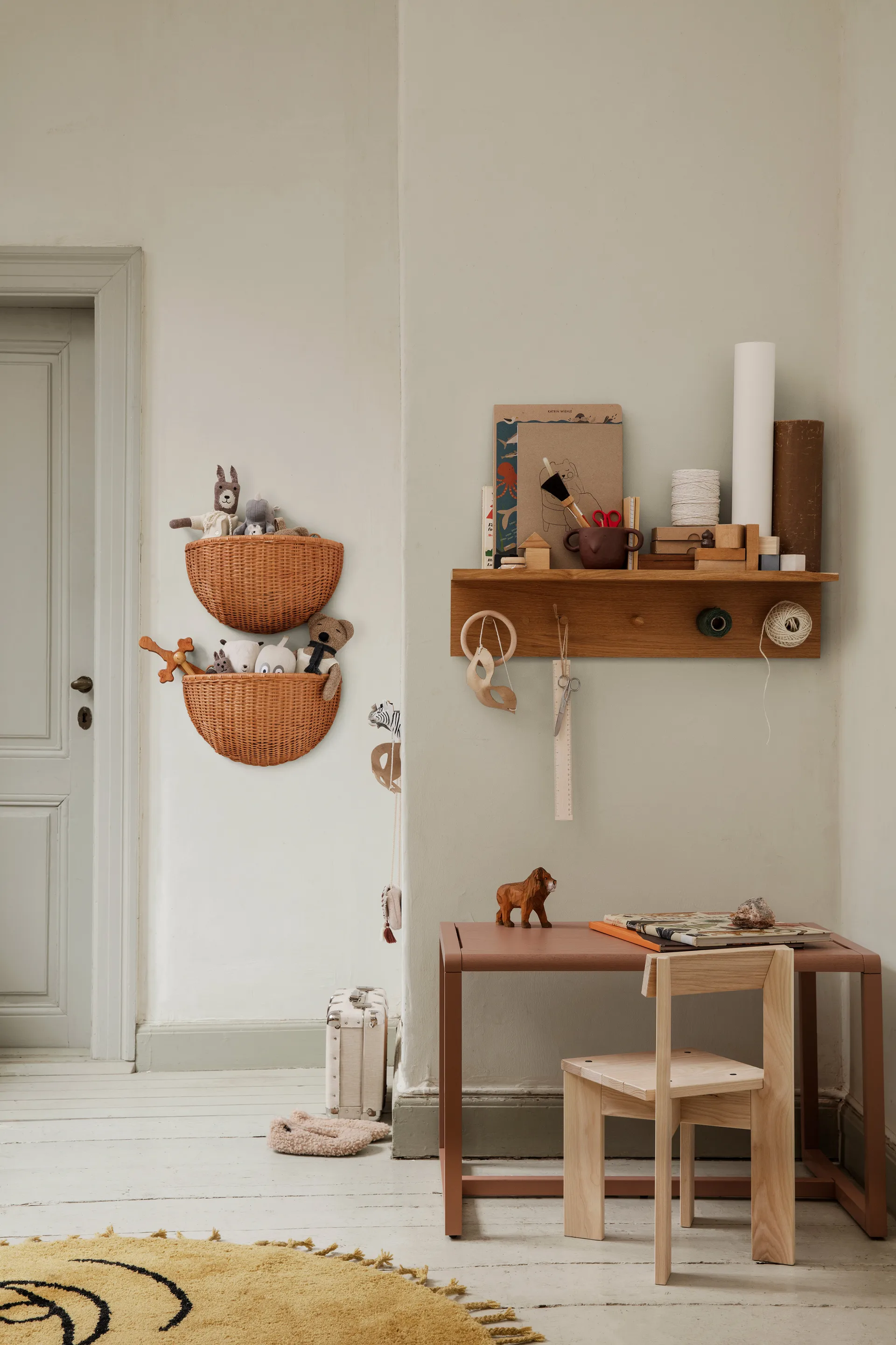 Braided veggkurver 2-pakning, Natural Ferm Living
