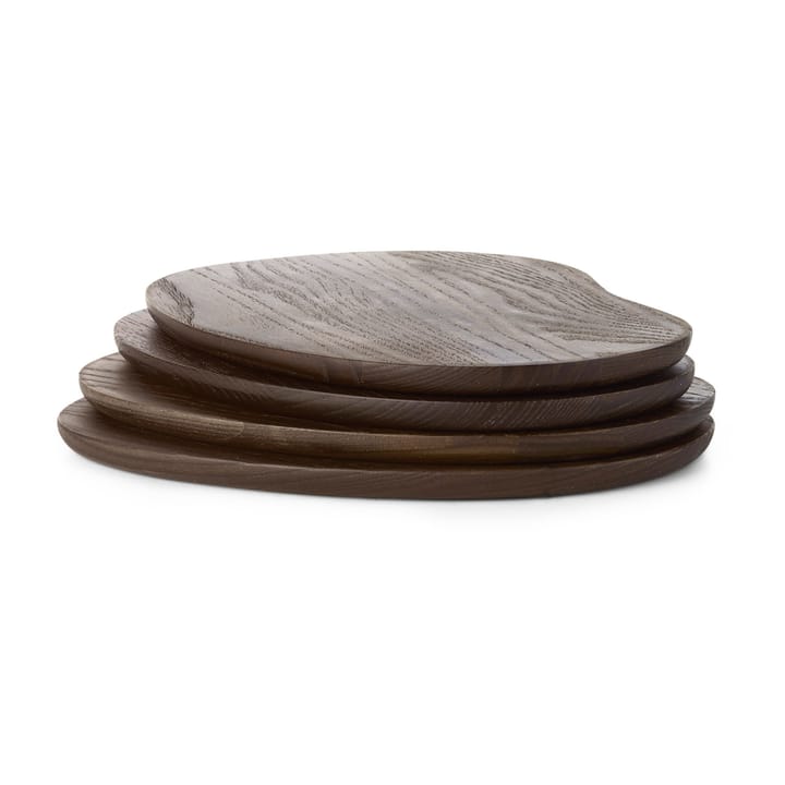 Cairn butter boards brett 4-deler, Dark Brown ferm LIVING