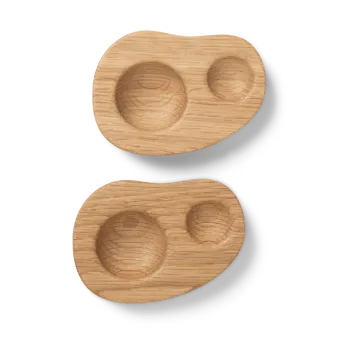 Cairn eggeglass 2-pakning - Oak - Ferm Living