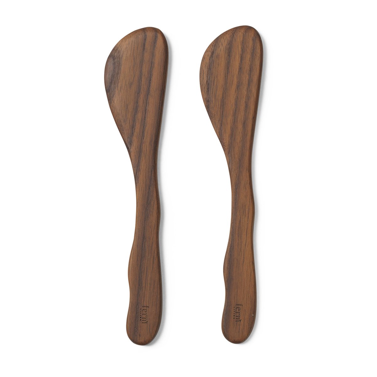 Ferm Living Cairn smørkniv 2-pakning Dark Brown