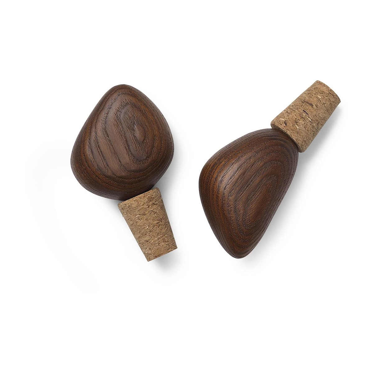 Ferm Living Cairn vinstopper 2-pakning dark brown