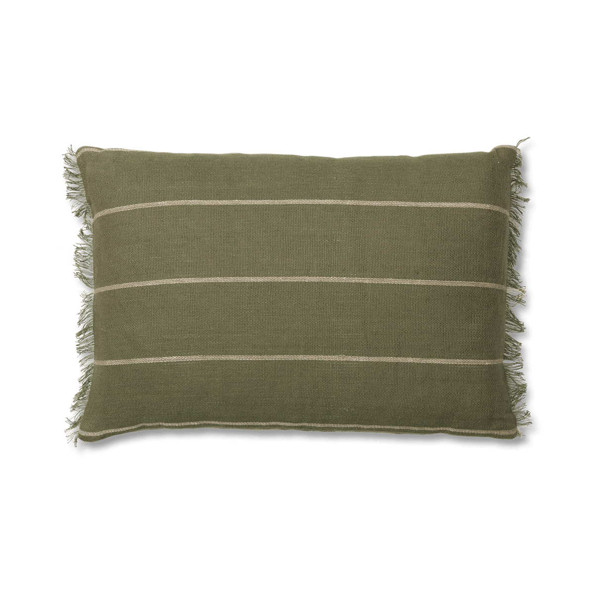 Ferm Living Calm putetrekk 40 x 60 cm Olive-Off-white
