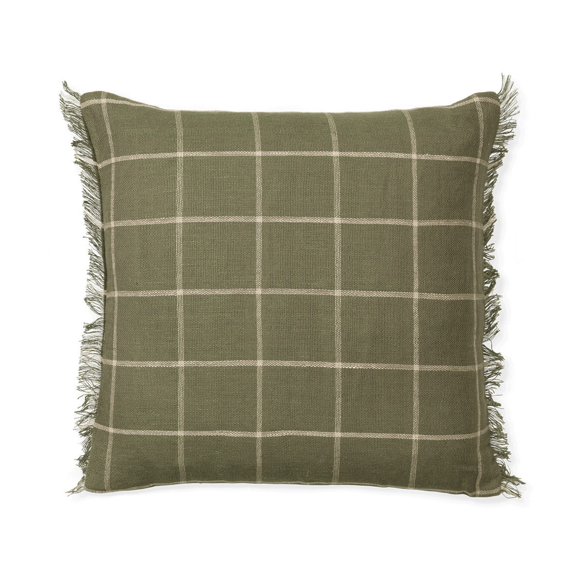 Ferm Living Calm putetrekk 50 x 50 cm Olive-Off-white