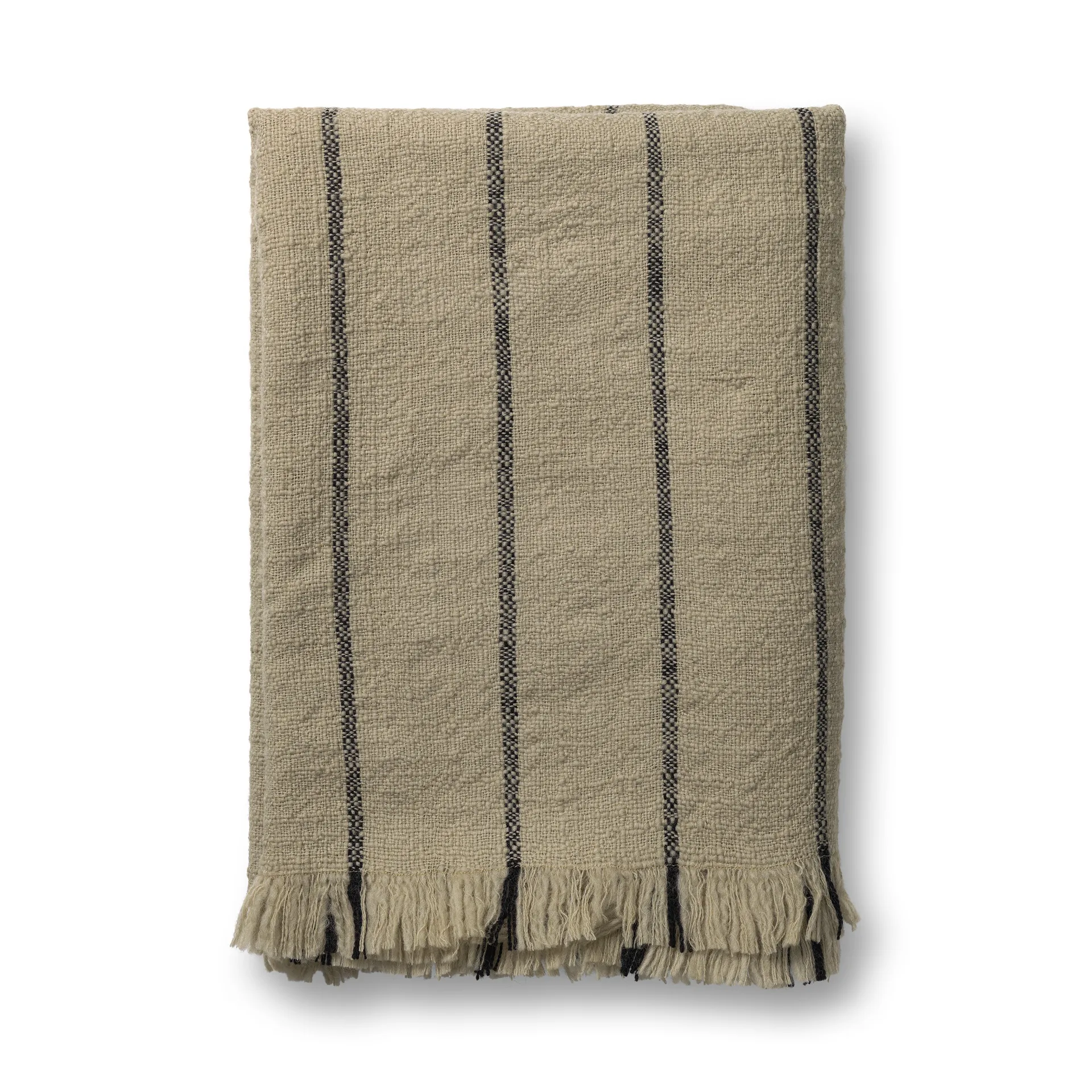 Calm ullpledd 120 x 180 cm, Camel / Black Ferm Living
