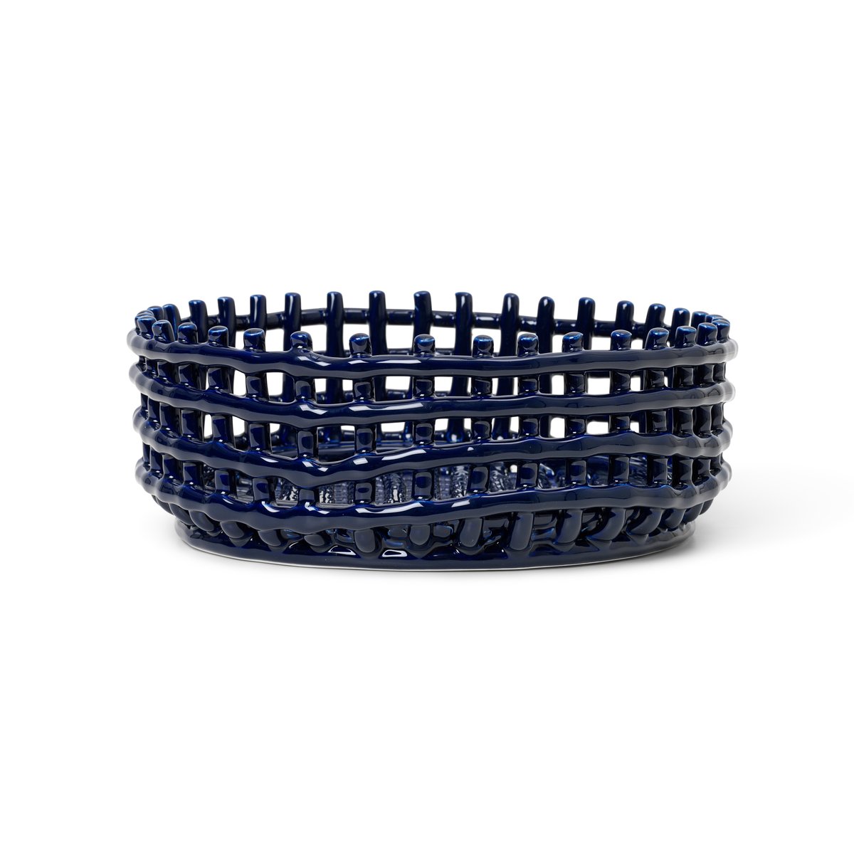 Ferm Living Ceramic fflettet skål Blue