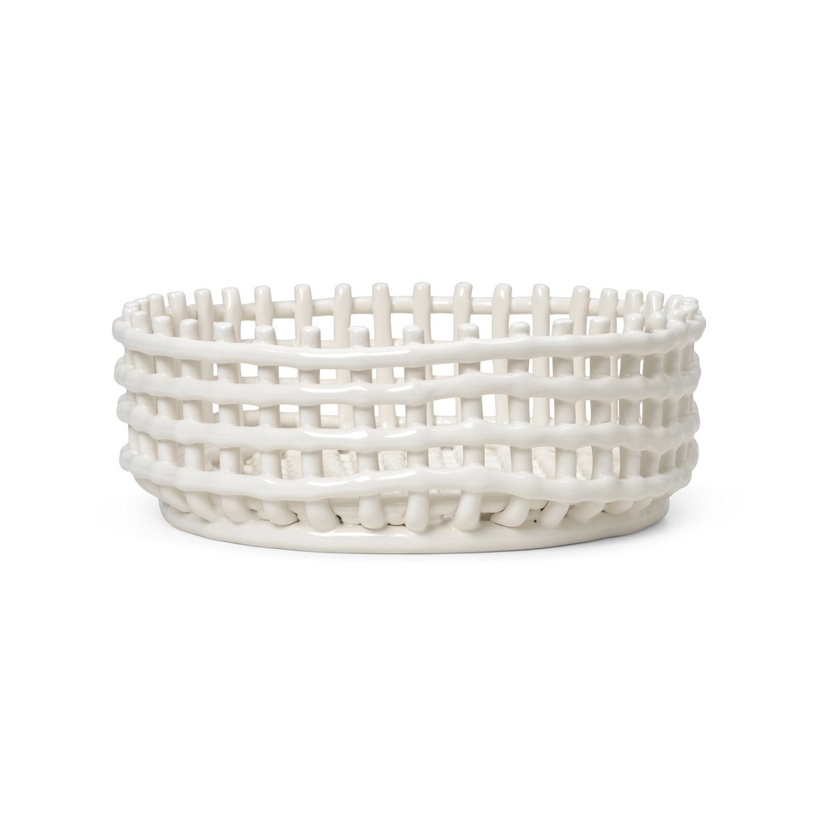 Ferm Living Ceramic fflettet skål Off-white