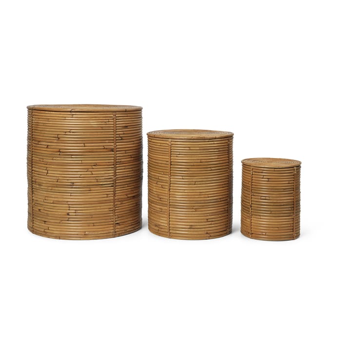Column oppbevaringssett 3 deler, Natural Stained Ferm Living
