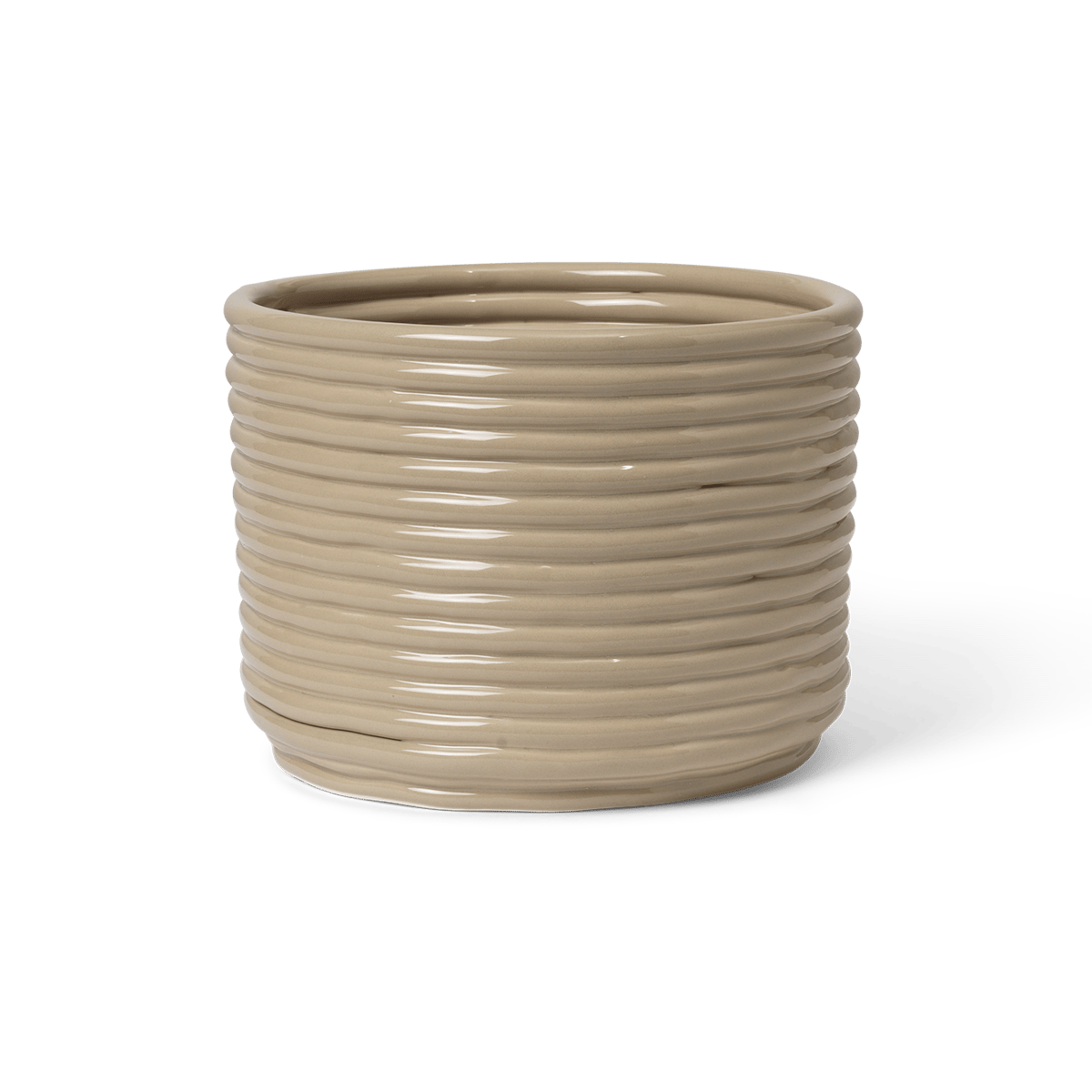 Ferm Living Corduroy krukke Ø20x15 cm Cashmere