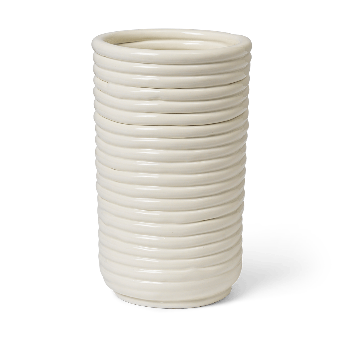 Ferm Living Corduroy vase 21 cm Off white