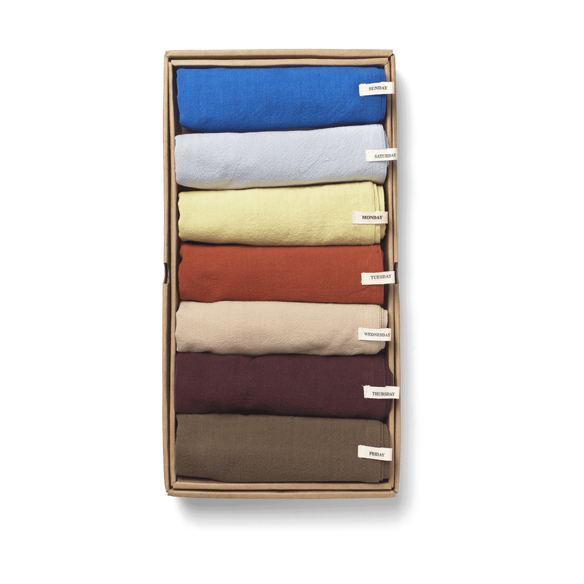 ferm LIVING - Day Tea Towel Set of 7 Multi