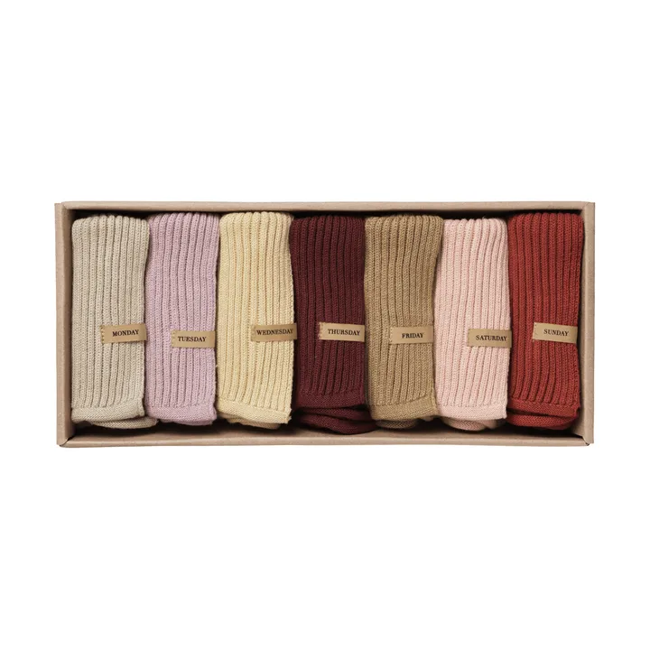 Day klut 7-pakning 26 x 26 cm - Vivid - Ferm Living