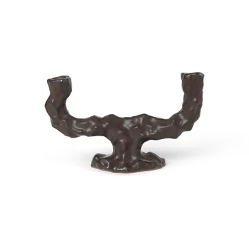 Dito lysestake dobbel - Dark Brown - Ferm Living