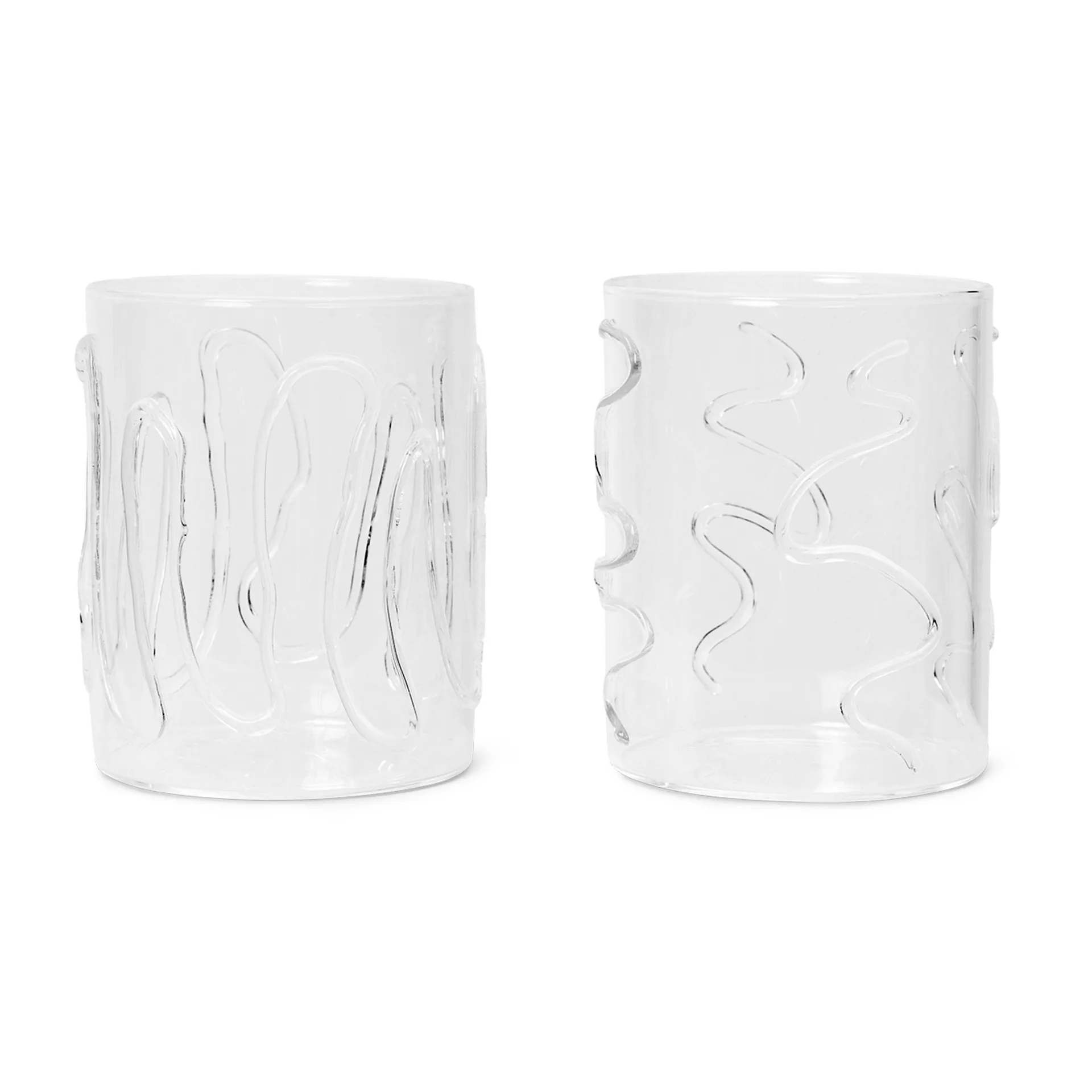 Doodle drikkeglass tall 2-pakning, 35 cl Ferm Living