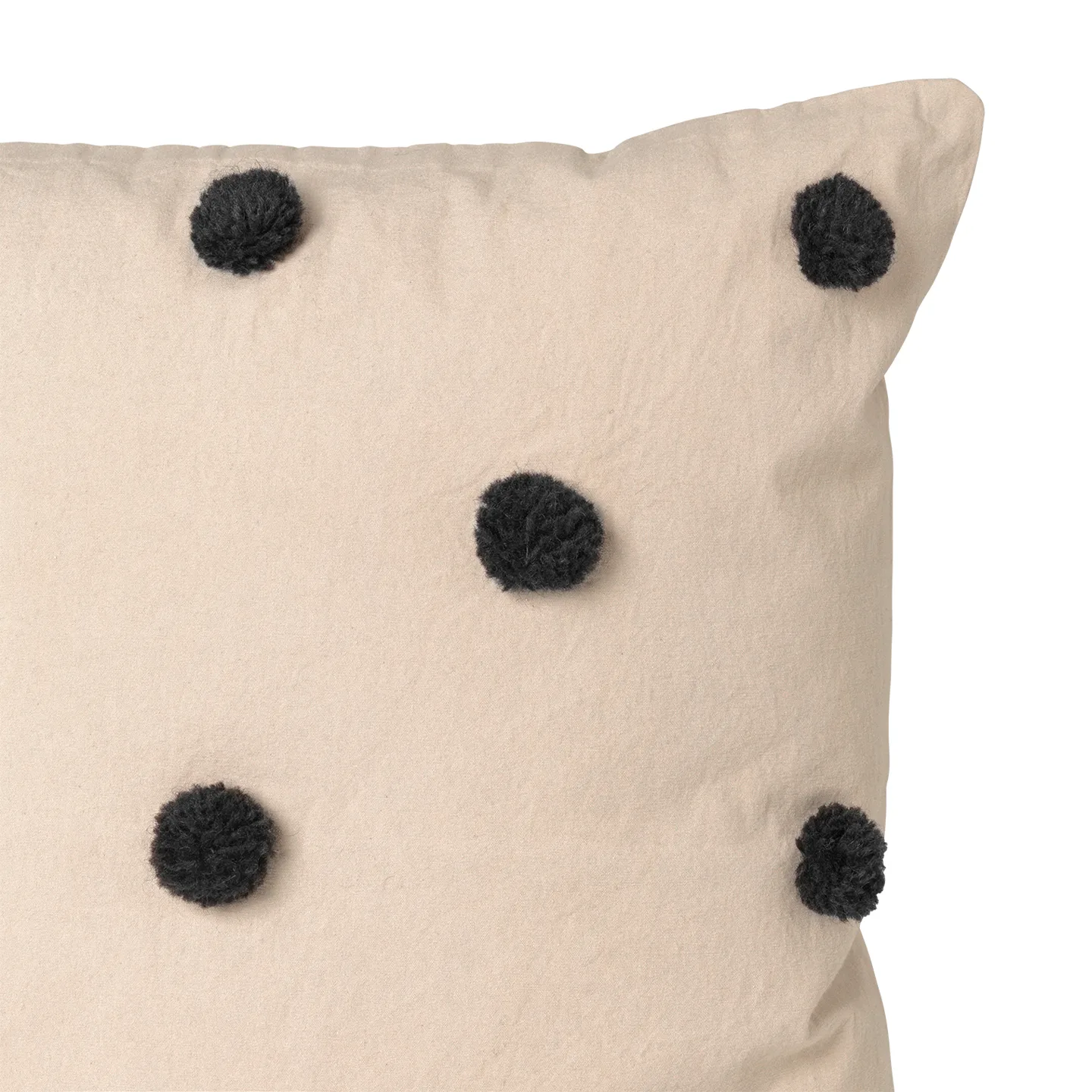 Dot pute 50x50 cm, Sand-black Ferm Living