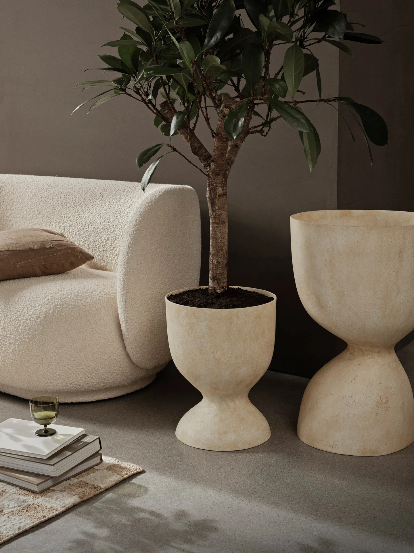 Evoke krukke 70 cm, Warm Sand Ferm Living