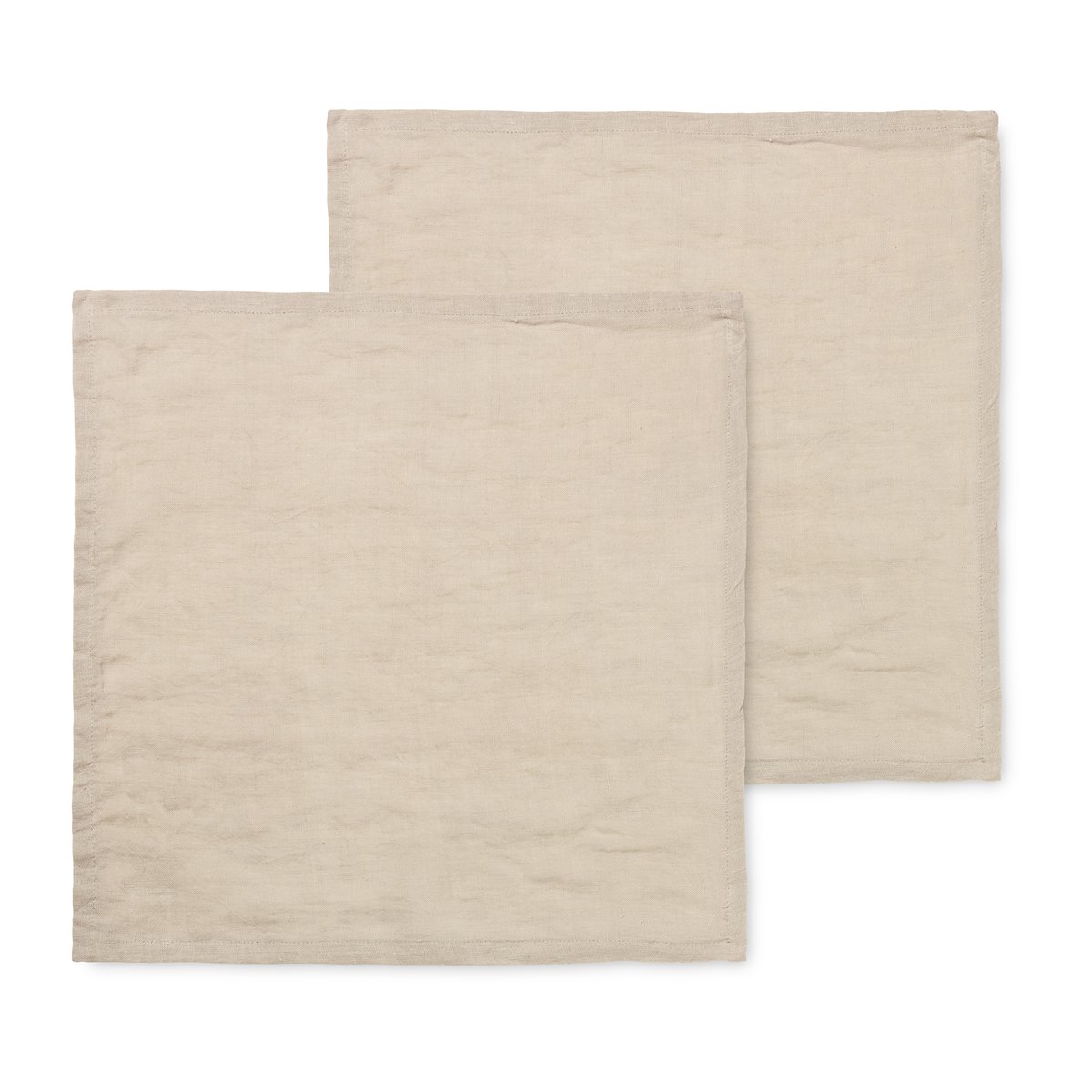 Ferm Living Ferm Living linservietter 2-pakning Natural