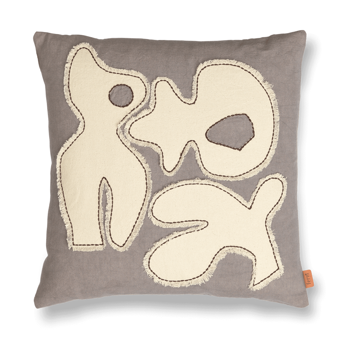 Ferm Living Figure putetrekk 50 x 50 cm Grey Blue-Off-white
