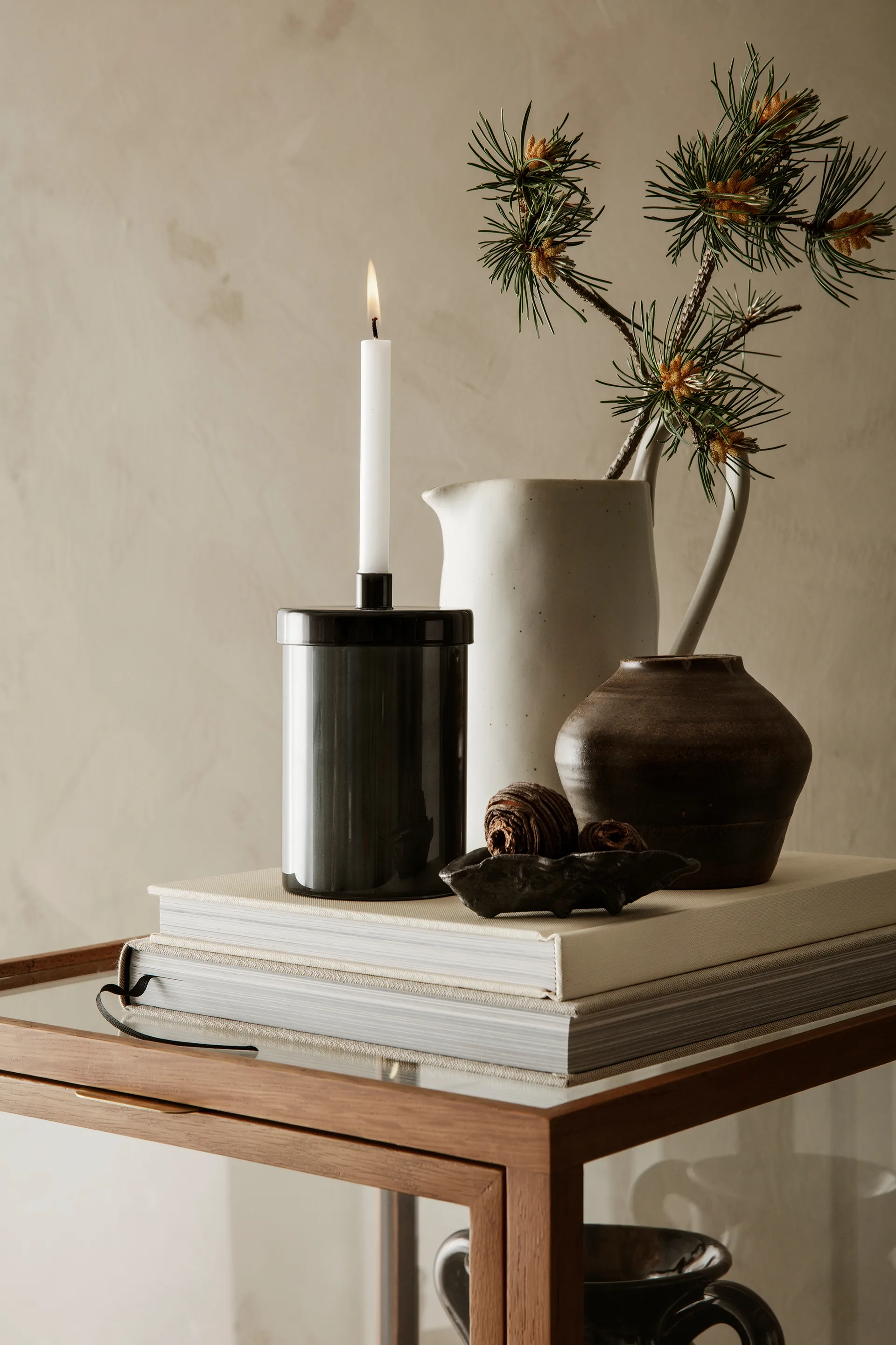 Flow kanne 1 L, Off-white speckle Ferm Living