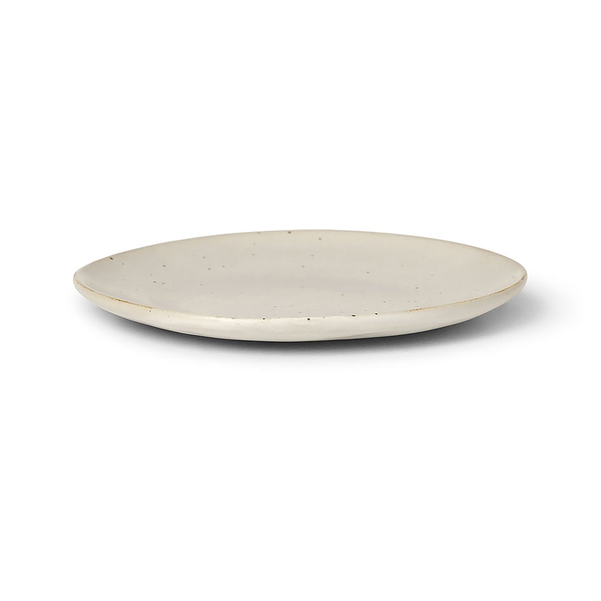 Ferm Living Flow tallerken 15 cm Off-white speckle
