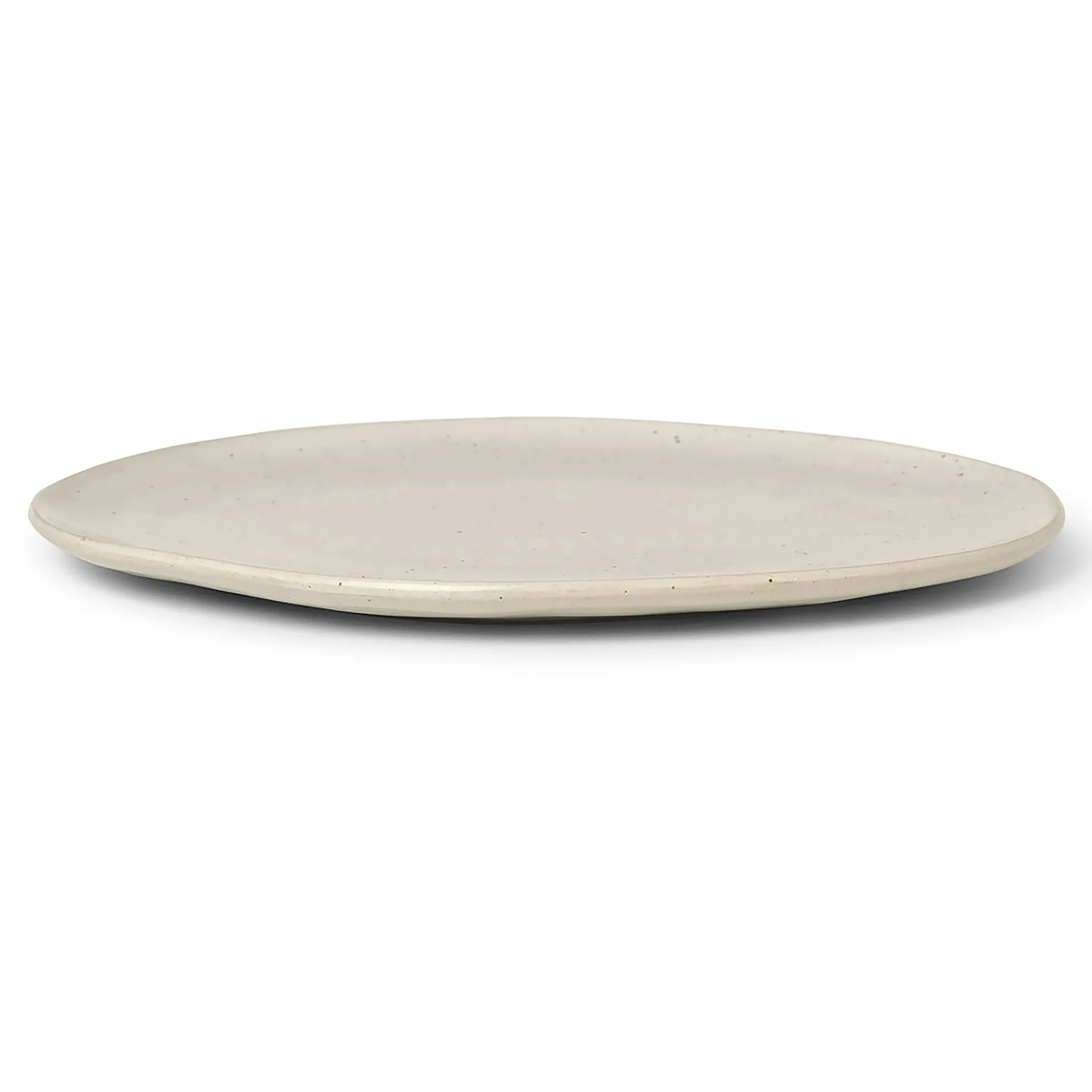 Flow tallerken 27 cm, Off-white speckle Ferm Living