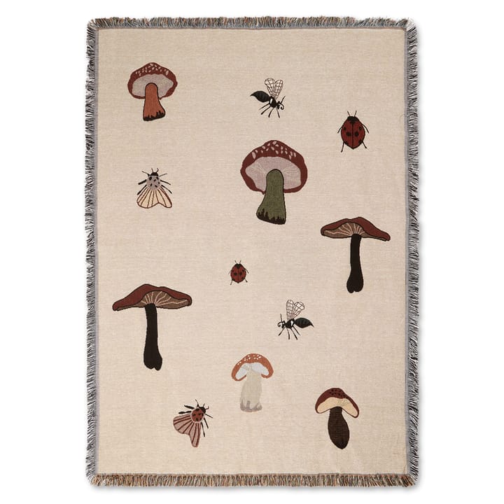 Forest tapestry pledd 120 x 170 cm - Sand - Ferm LIVING