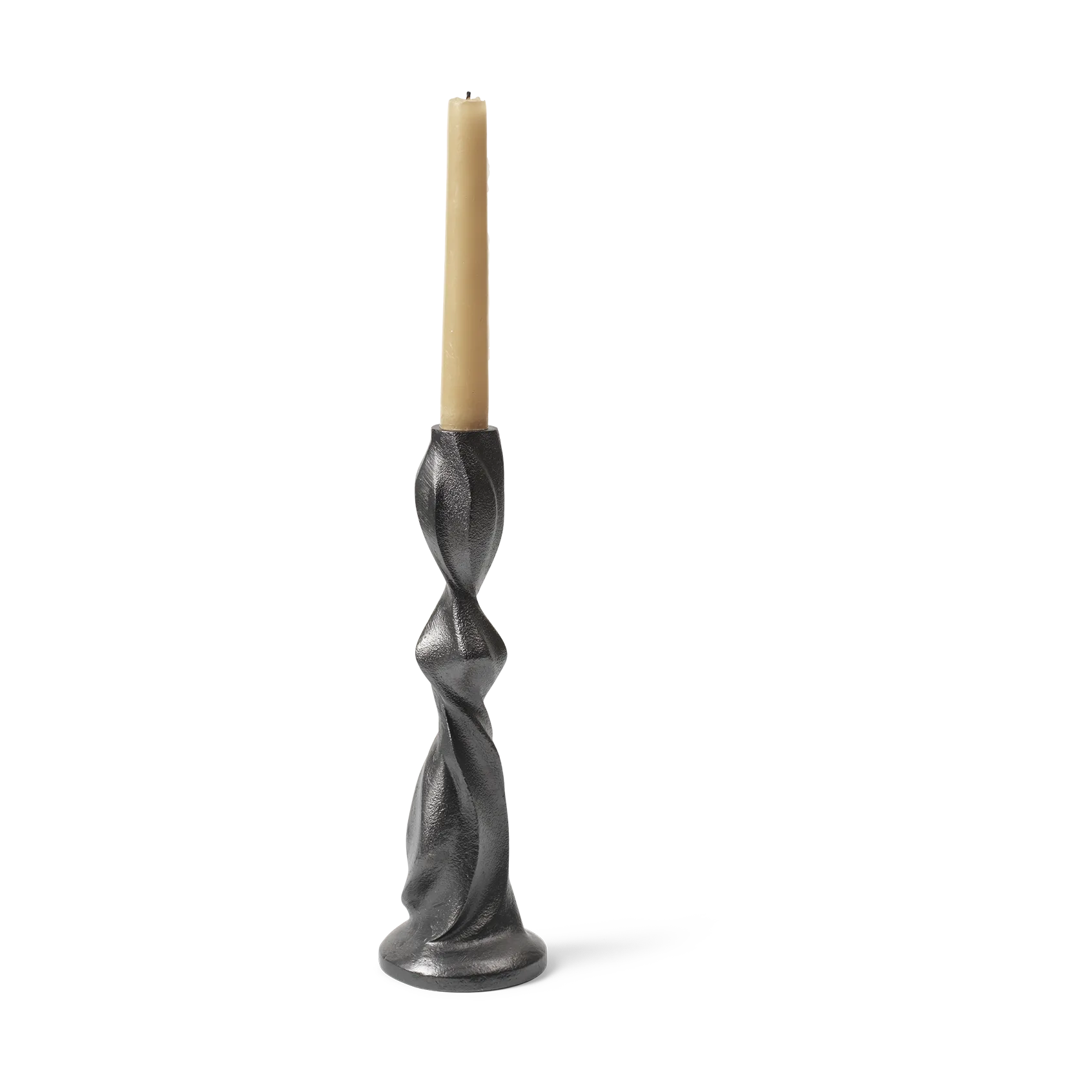 Gale lysestake 25 cm, Blackened Aluminium Ferm Living