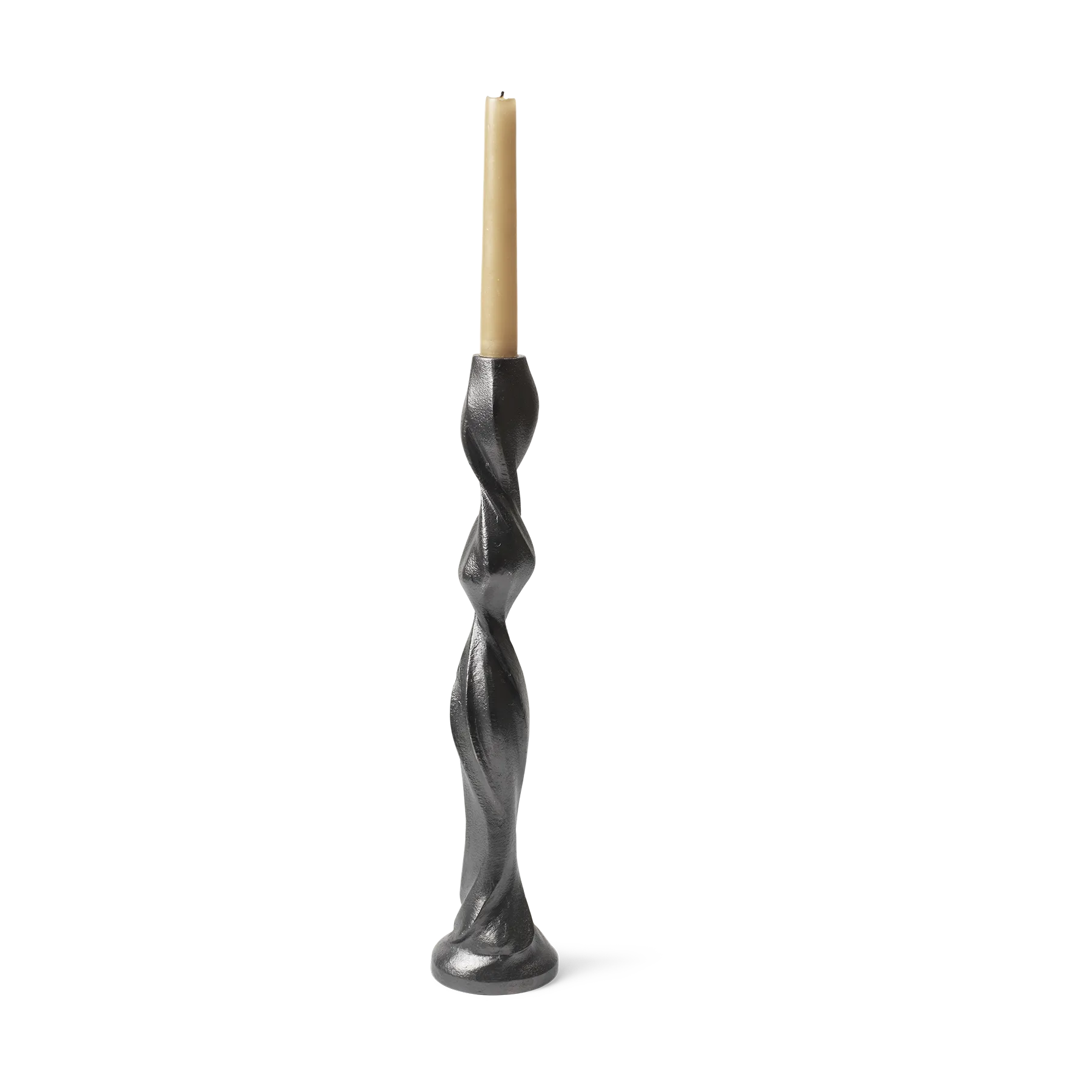 Gale lysestake 38 cm, Blackened Aluminium Ferm Living