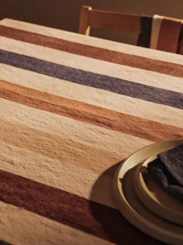 Hale duk - Cashmere-mocha-indigo blue, 150x240 cm - Ferm Living