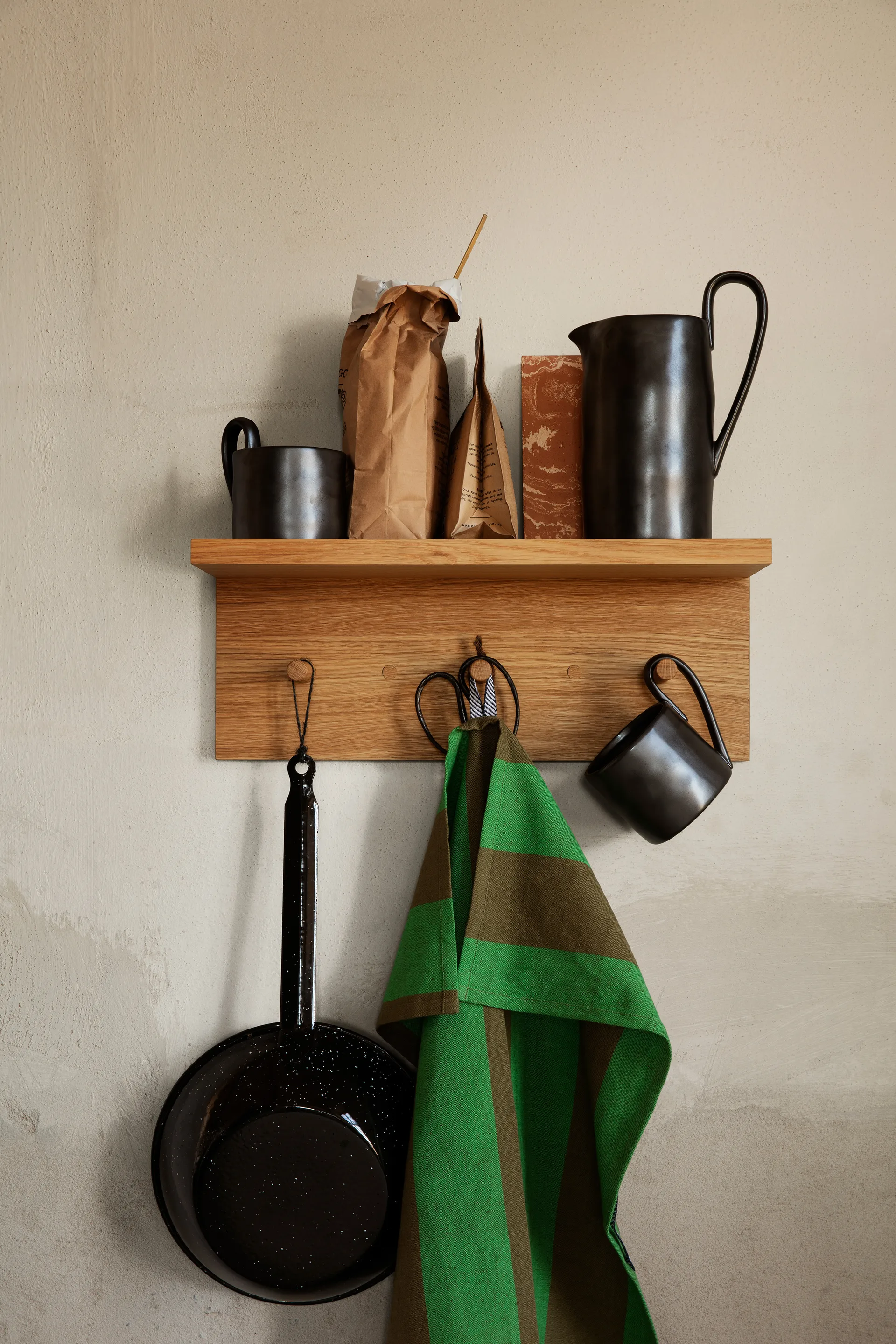 Hale kjøkkenhåndkle 50x70 cm, Olive-green Ferm Living
