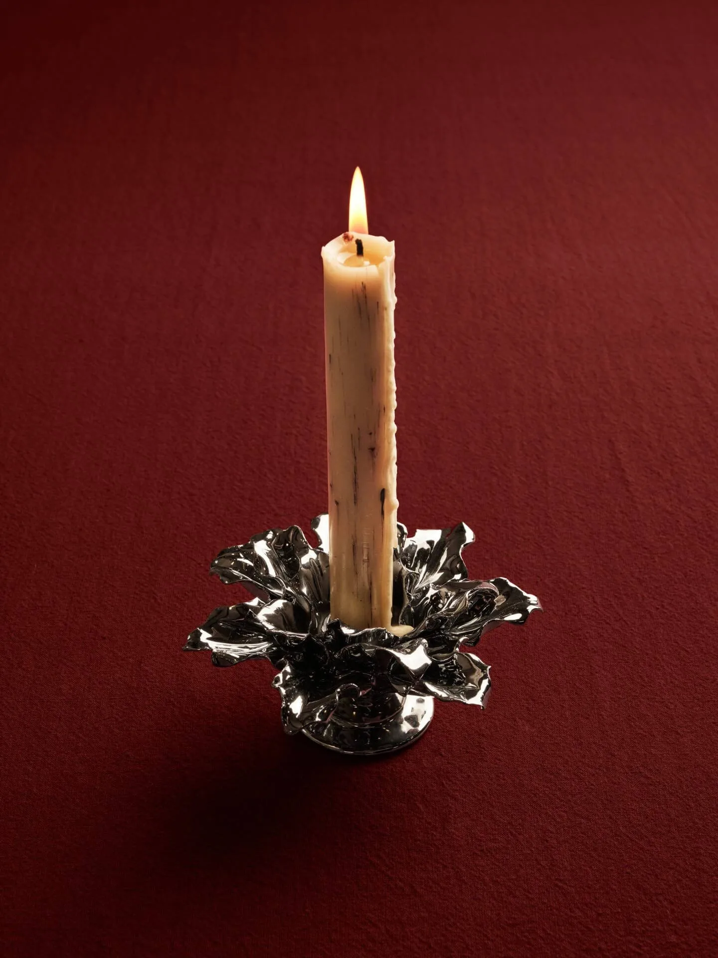 Holly Leaf lysestake, Silver, 7 cm Ferm Living