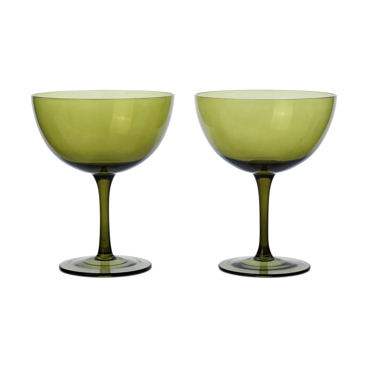 Ferm Living Host cocktailglass 24 cl 2-pakning Moss green