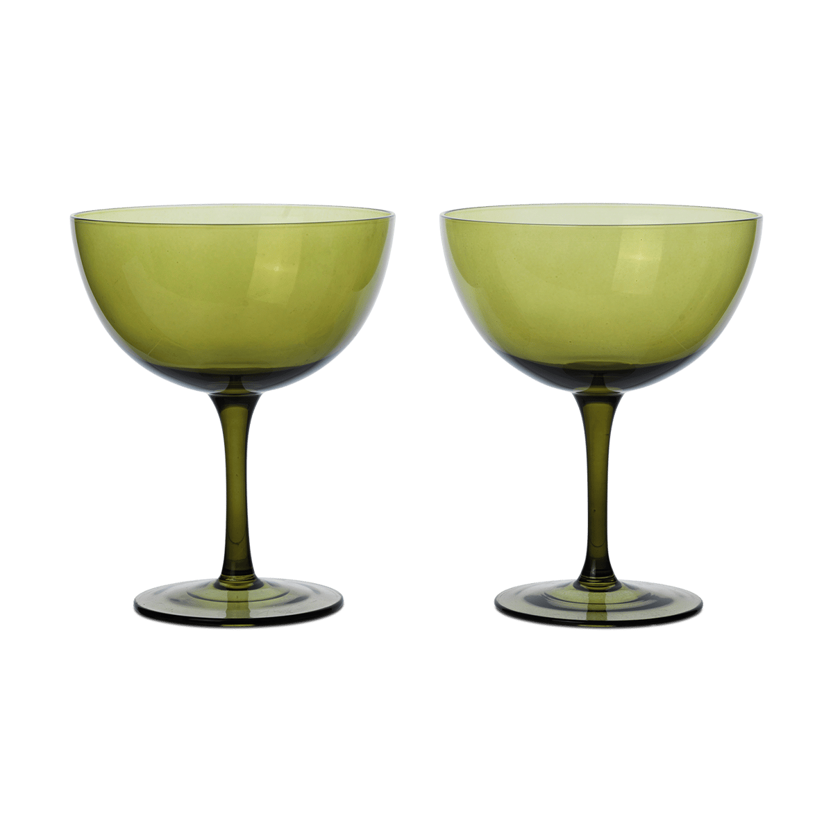 Ferm Living Host cocktailglass 24 cl 2-pakning Moss green