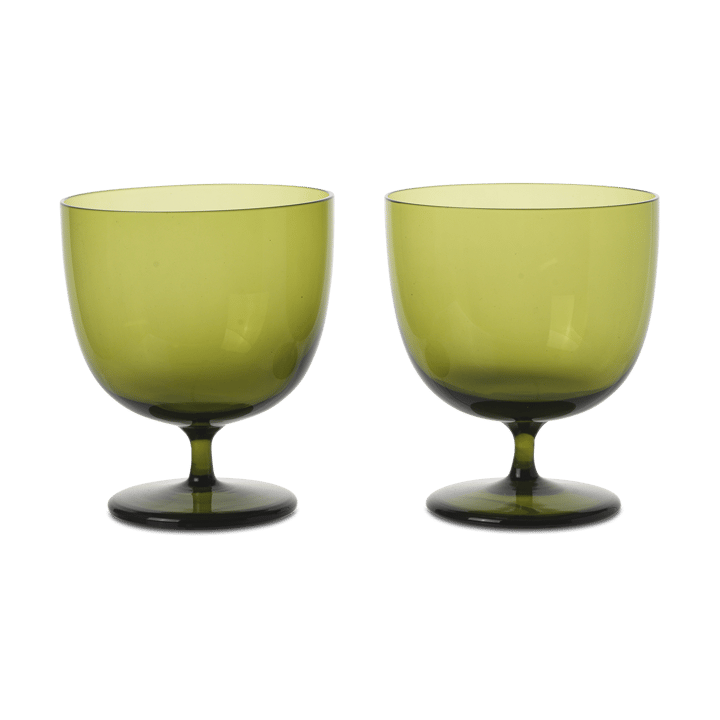 Host drikkeglass 20 cl 2-pakning, Moss Green ferm LIVING