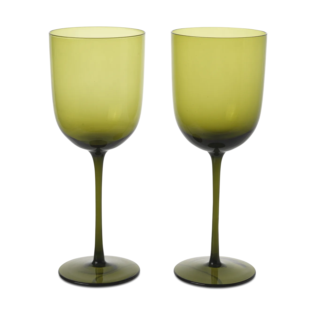 Host rødvinsglass 36 cl 2-pakning, Moss Green Ferm Living
