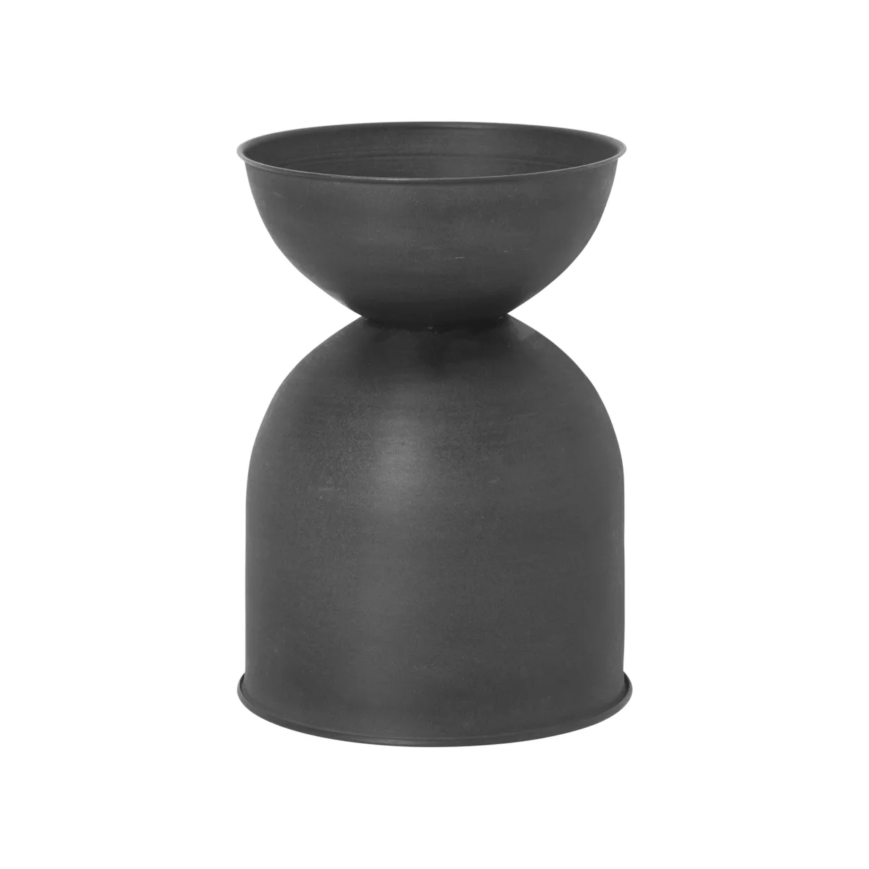 Ferm Living Hourglass krukke liten Ø30 cm Svart-mørkegrå