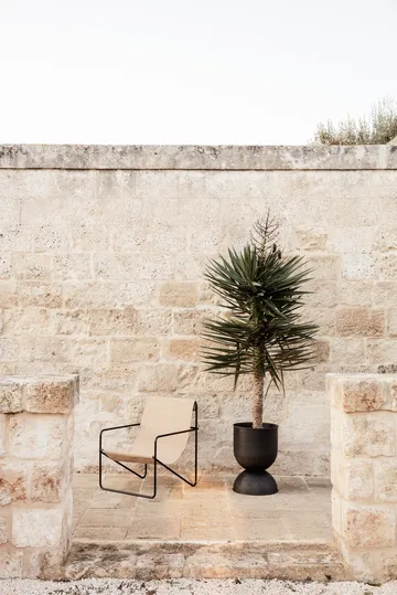 Hourglass krukke medium Ø40 cm - Svart-mørkegrå - Ferm Living