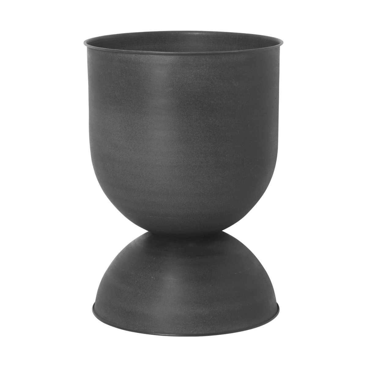 Ferm Living Hourglass krukke medium Ø41 cm Svart-mørkegrå