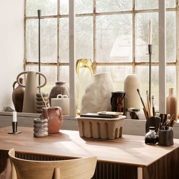 Hoy lysestake low 6,4 cm - Svart - Ferm Living