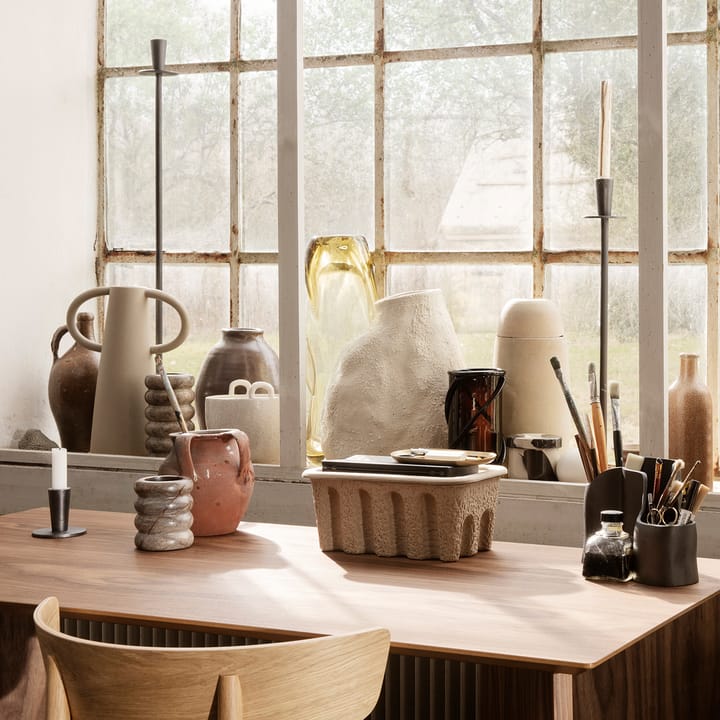 Hoy lysestake low 6,4 cm, Svart Ferm Living