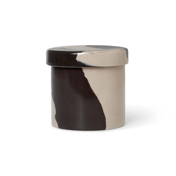 Inlay oppbevaringsboks Ø9,8 cm - Sand-brown - Ferm LIVING