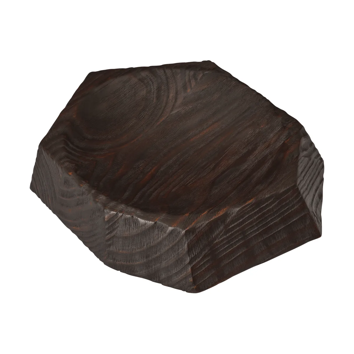 Koh centrepiece dekorasjonsfat, Dark brown, 35 cm Ferm Living