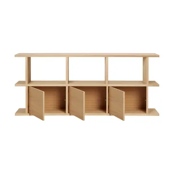 Kona bokhylle 3x2 - Natural oak, inkl. 3 skapinnsatser - Ferm Living
