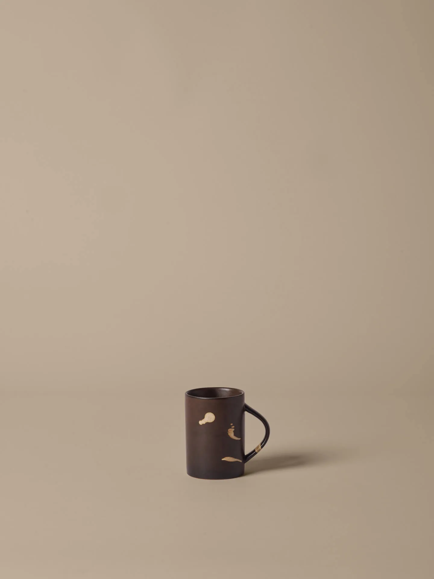 Koyo kopp 30 cl, Dark brown-buff Ferm Living