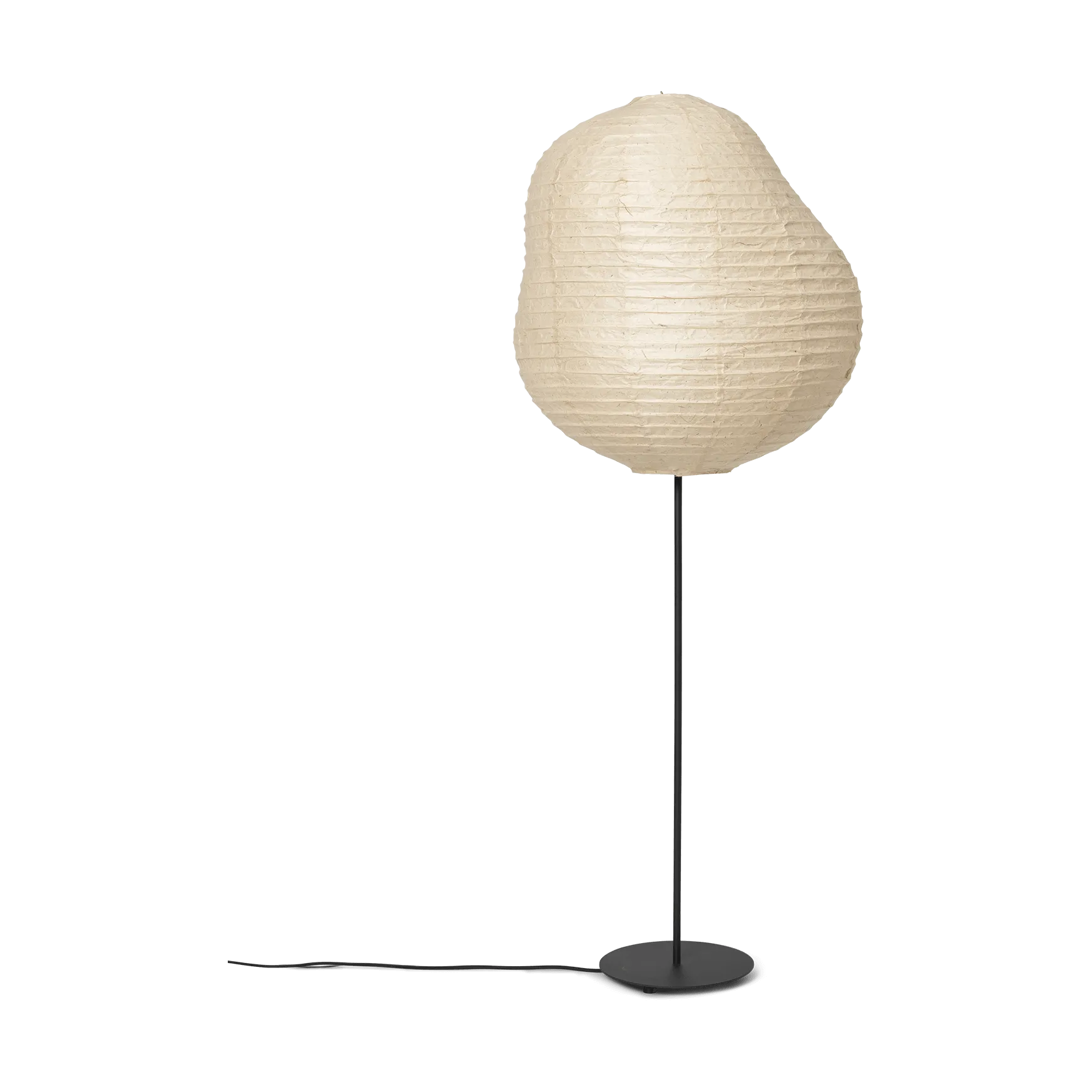 Kurbis gulvlampe high, Natural-black Ferm Living